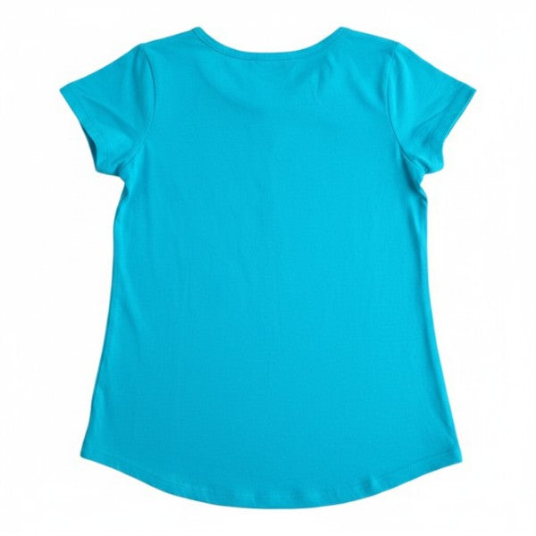 Polera manga corta Algodón Verde agua Marca Otra 7 A Estado Casi tiki