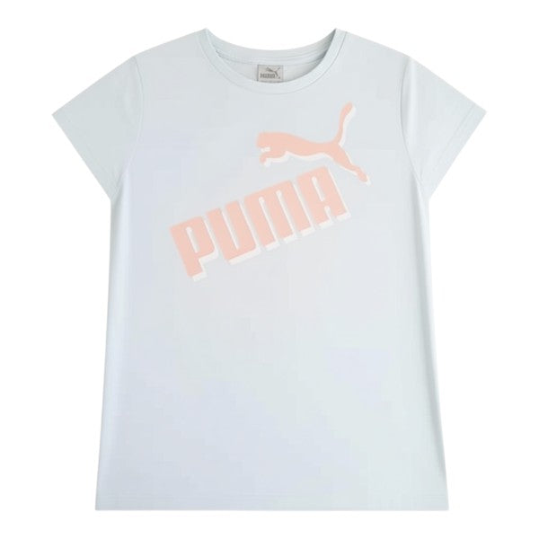 Polera manga corta Algodón Celeste Marca Puma 7 A Estado Casi tiki