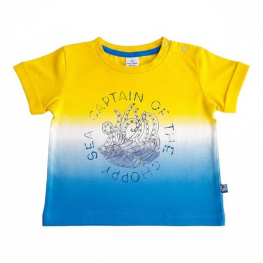 Polera manga corta Algodón Multicolor Marca Pillin 0-3 M Estado Tiki taka