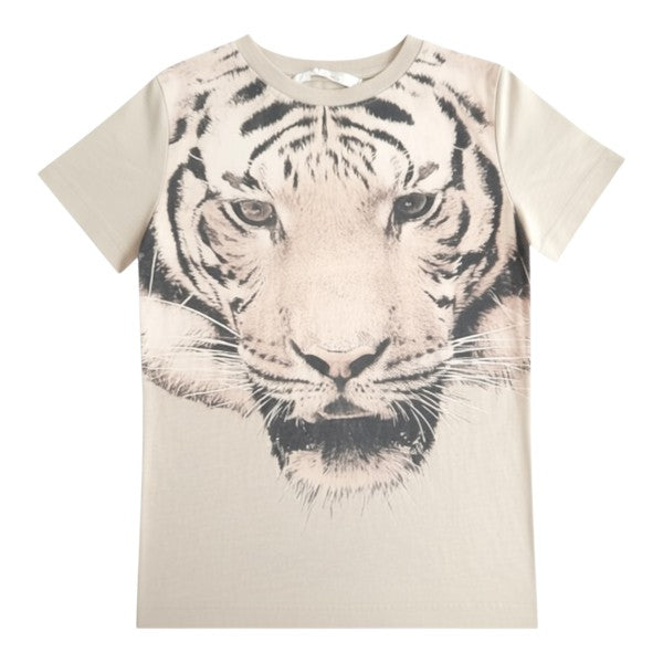 Polera manga corta Algodón Crema Marca Hym 7 A Estado Casi tiki