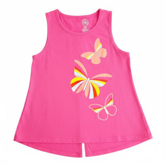 Polera manga corta Algodón Fucsia Marca Otra 6 A Estado Casi tiki