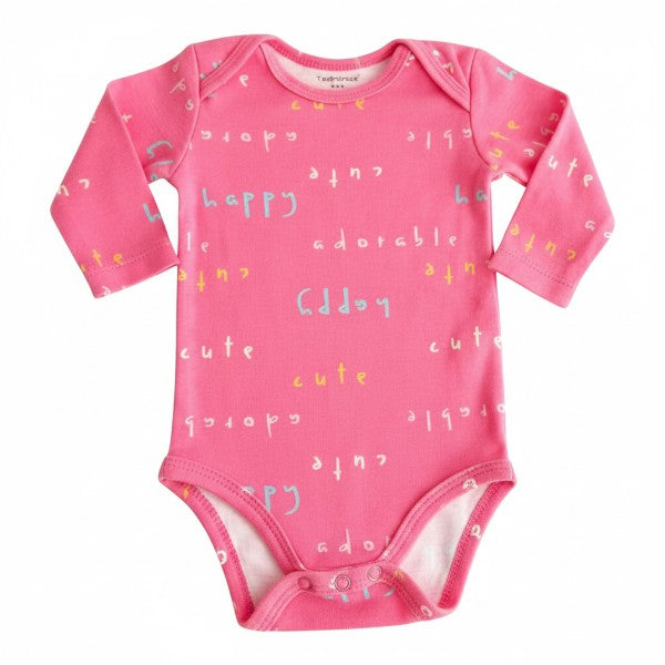 Body Manga Larga Algodón Rosa Marca Tedmimak 0-3 M Estado Casi tiki