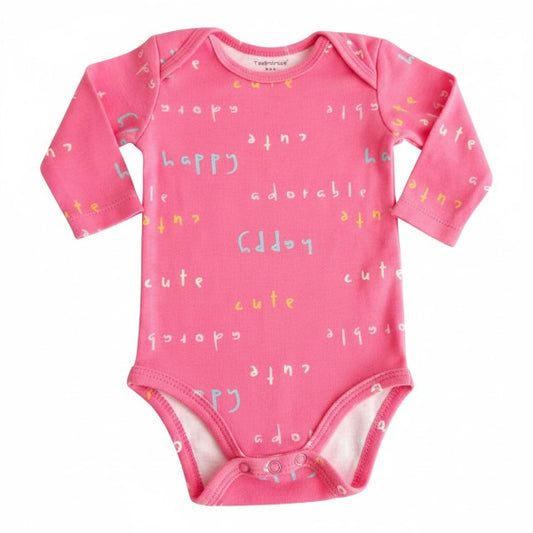Body Manga Larga Algodón Rosa Marca Tedmimak 0-3 M Estado Casi tiki