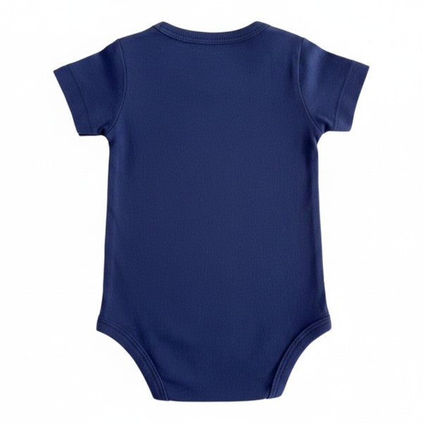 Body Manga Corta Algodón Azul Marca All basics 0-3 M Estado Casi tiki