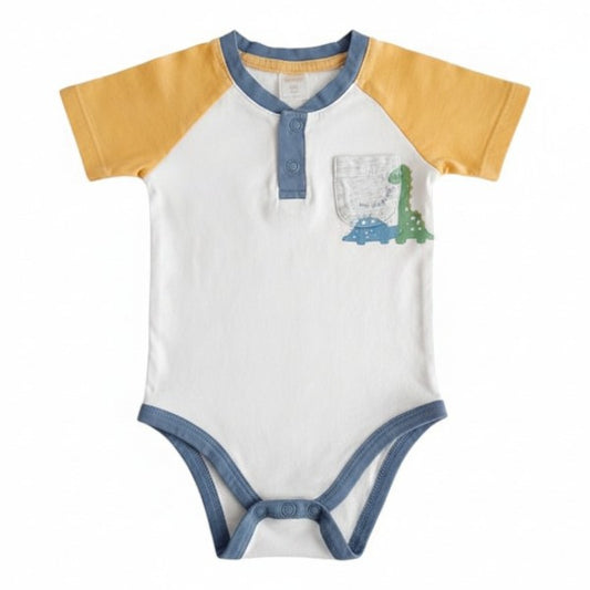 Body Manga Corta Algodón Multicolor Marca Opaline 6 M Estado Casi tiki