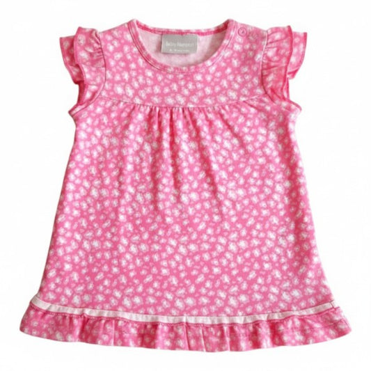 Vestido Manga Corta Algodón Diseños Marca Baby harvest 6-9 M Estado Casi tiki