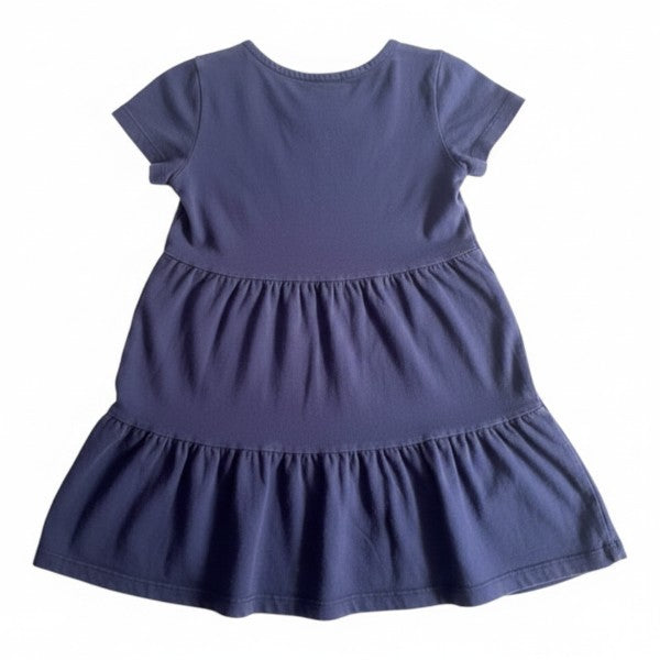 Vestido Manga Corta Algodón Azul Marca Yamp! 8 A Estado Casi tiki