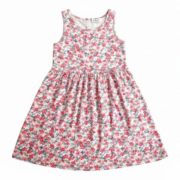Vestido Manga Corta Algodón Diseños Marca Hym 6 A Estado Casi tiki