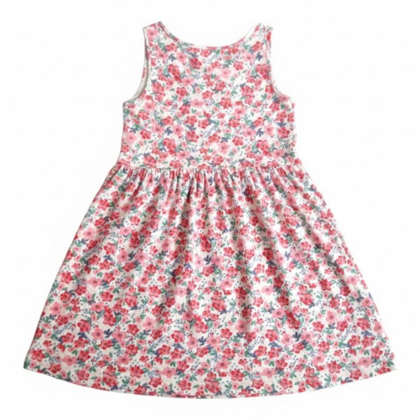 Vestido Manga Corta Algodón Diseños Marca Hym 6 A Estado Casi tiki