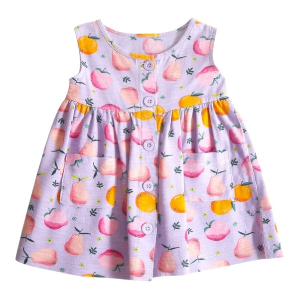 Vestido Manga Corta Algodón Diseños Marca All basics 6 M Estado Casi tiki
