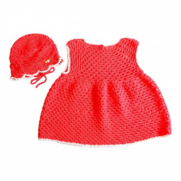 Vestido Manga Corta Tejido Naranja Marca Otra 3-6 M Estado Tiki taka