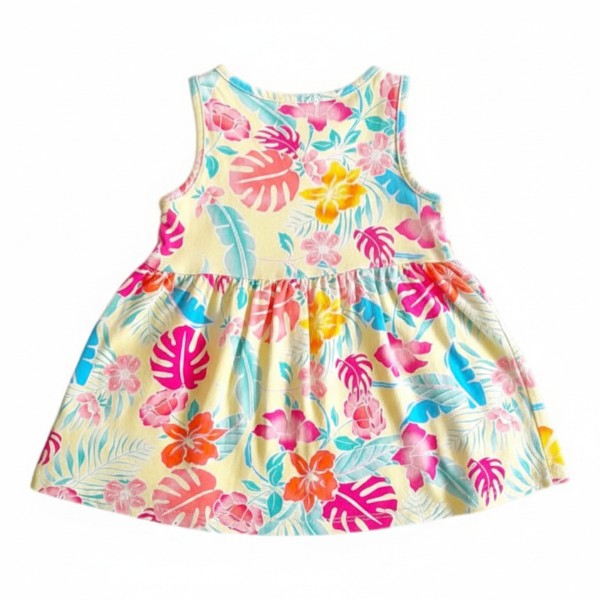 Vestido Manga Corta Algodón Diseños Marca Yamp! 6 M Estado Casi tiki