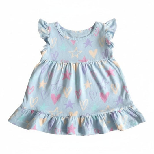 Vestido Manga Corta Algodón Diseños Marca All basics 6 M Estado Casi tiki