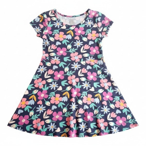 Vestido Manga Corta Tela Diseños Marca Otra 7 A Estado Casi tiki