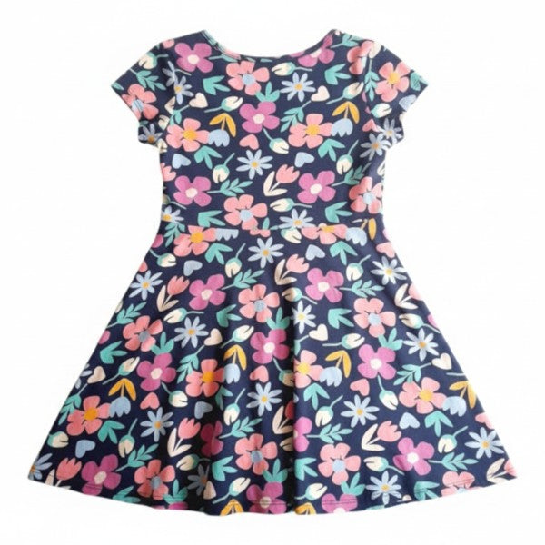 Vestido Manga Corta Tela Diseños Marca Otra 7 A Estado Casi tiki