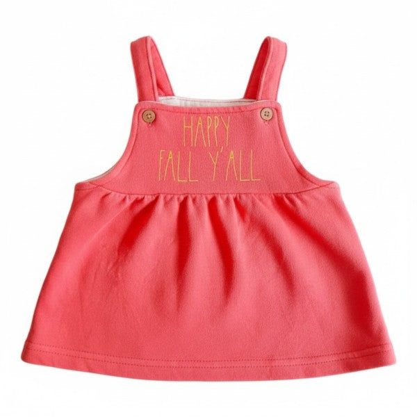 Vestido Manga Corta Algodón Rosa Marca Otra 0-3 M Estado Casi tiki