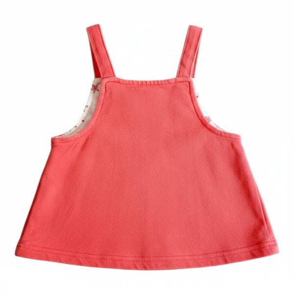 Vestido Manga Corta Algodón Rosa Marca Otra 0-3 M Estado Casi tiki