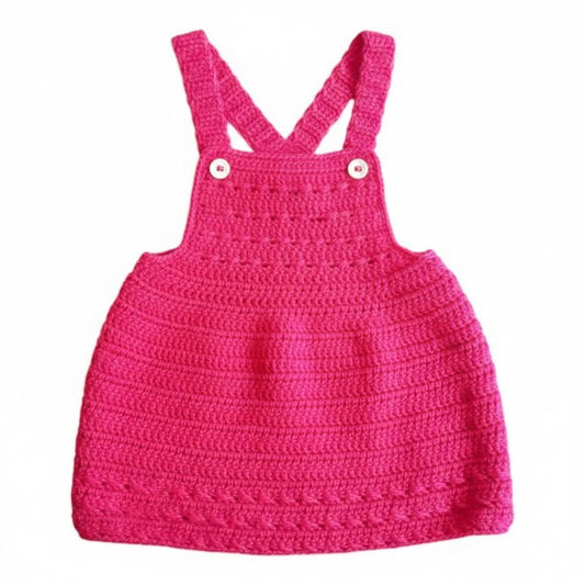 Vestido Manga Corta Tejido Fucsia Marca Otra 0-3 M Estado Tiki taka