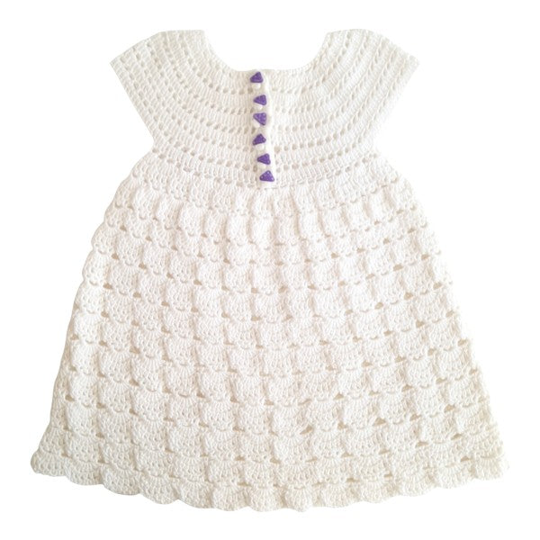 Vestido Manga Corta Tejido Blanco Marca Otra 9-12 M Estado Tiki taka