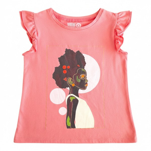 Polera manga corta Algodón Rosa Marca Otra 7 A Estado Casi tiki
