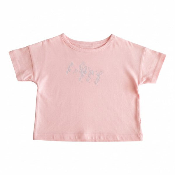 Polera manga corta Algodón Rosa Marca Yamp! 9 M Estado Casi tiki