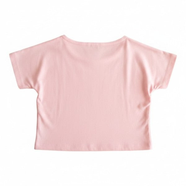 Polera manga corta Algodón Rosa Marca Yamp! 9 M Estado Casi tiki