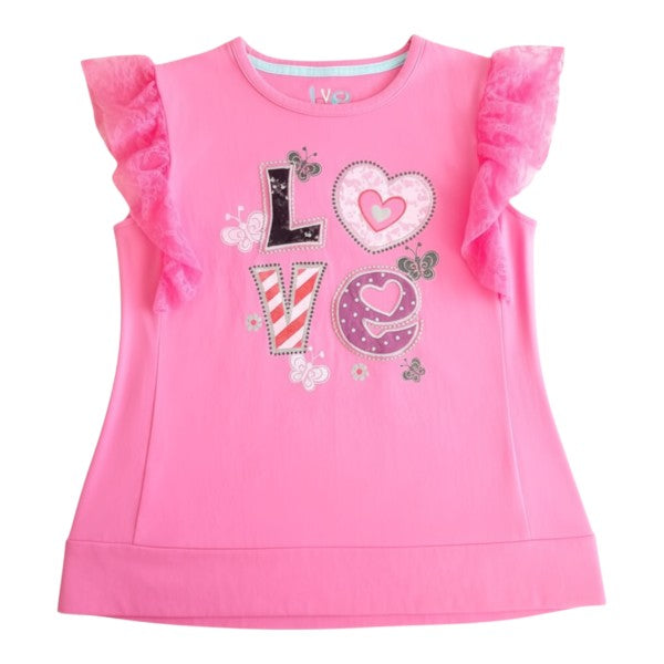 Polera manga corta Algodón Rosa Marca Otra 7 A Estado Casi tiki