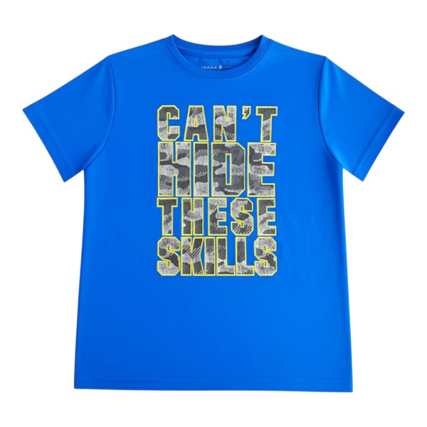Polera manga corta Poliéster Azul Marca Reebok 6 A Estado Casi tiki