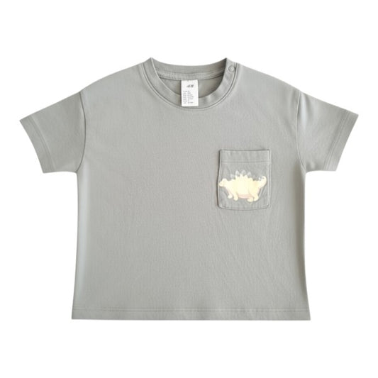 Polera manga corta Algodón Verde Marca Hym 9 M Estado Casi tiki