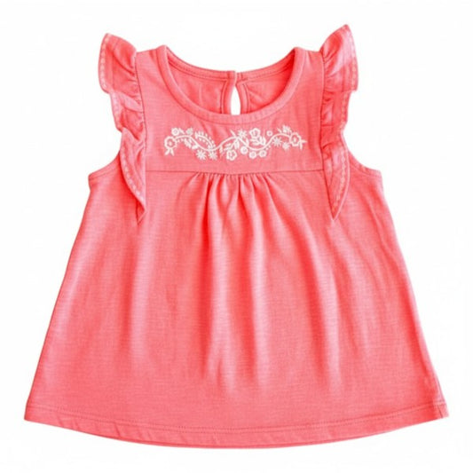 Polera manga corta Algodón Rosa Marca Cherokee 9 M Estado Casi tiki