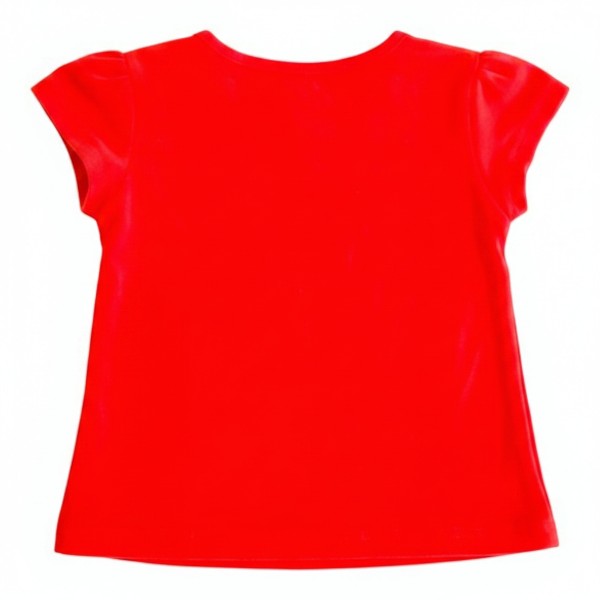 Polera manga corta Algodón Naranja Marca Baby harvest 6-9 M Estado Casi tiki