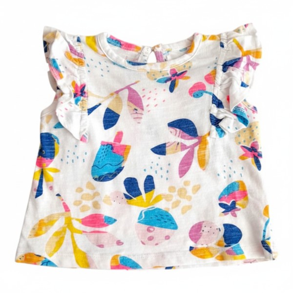 Polera manga corta Algodón Diseños Marca Otra 3-6 M Estado Casi tiki