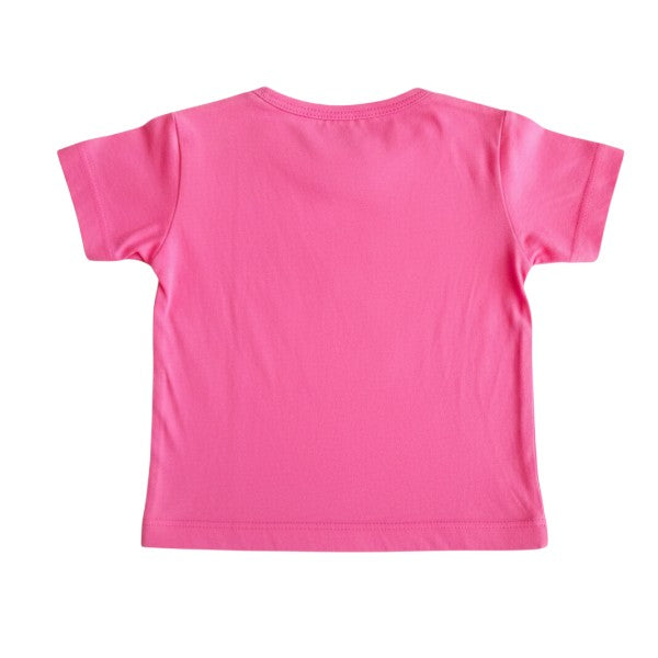 Polera manga corta Algodón Rosa Marca Otra 6 M Estado Casi tiki