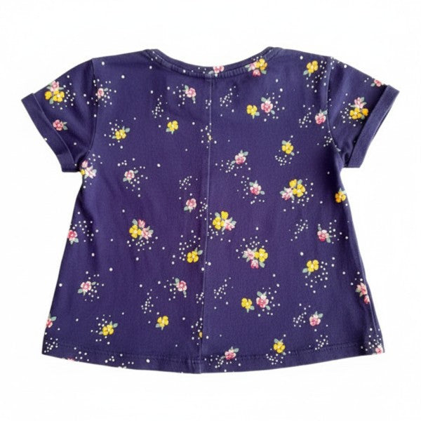 Polera manga corta Algodón Diseños Marca Figaro 6-9 M Estado Casi tiki