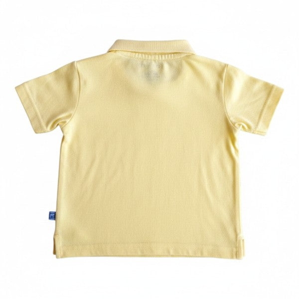 Polera manga corta Algodón Amarillo Marca Pillin 9 M Estado Tiki taka