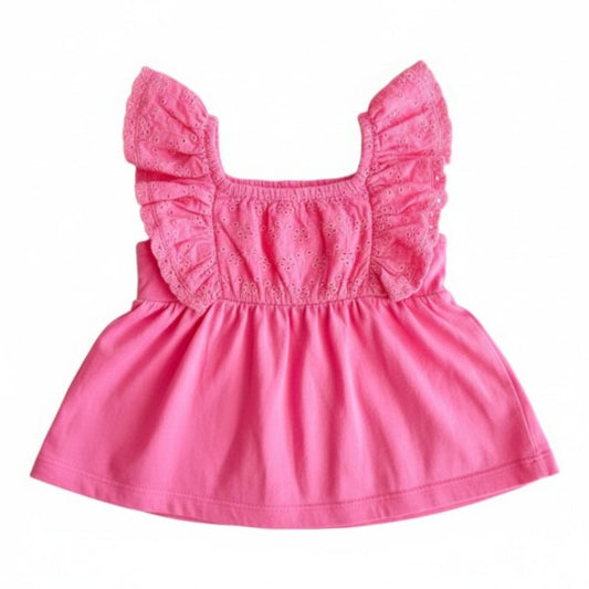Blusa Manga Corta Tejido Rosa Marca Urb 6 M Estado Casi tiki
