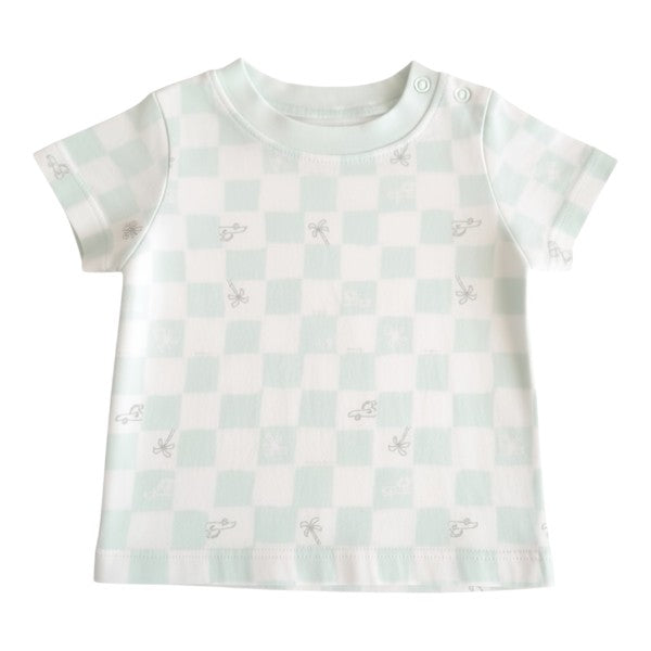 Polera manga corta Algodón Diseños Marca Carter's 6 M Estado Casi tiki