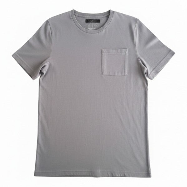 Polera manga corta Algodón Gris Marca Otra 7 A Estado Casi tiki
