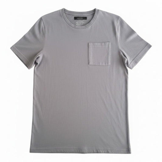 Polera manga corta Algodón Gris Marca Otra 7 A Estado Casi tiki