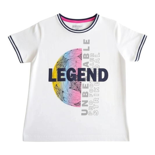 Polera manga corta Algodón Multicolor Marca Otra 7 A Estado Casi tiki