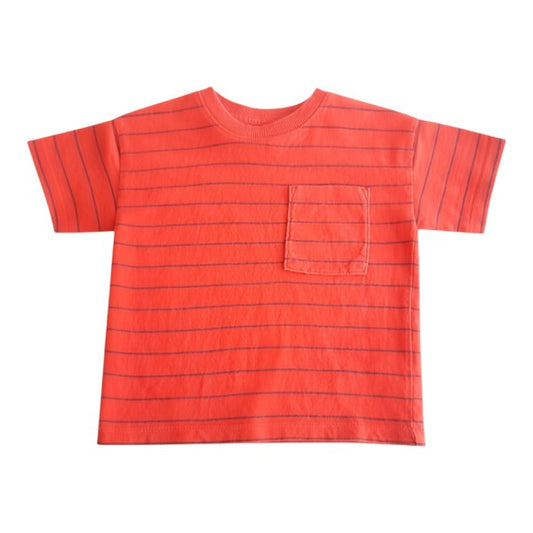 Polera manga corta Algodón Terracota Marca Zara 6-9 M Estado Casi tiki