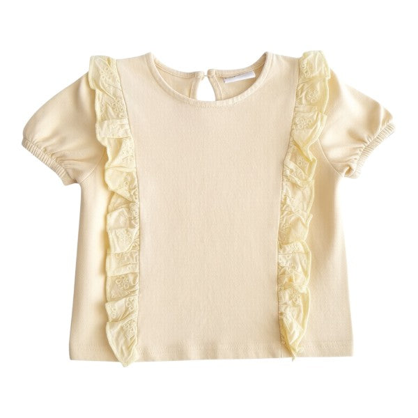 Polera manga corta Algodón Amarillo Marca Yamp! 2 A Estado Casi tiki