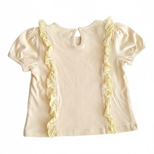 Polera manga corta Algodón Amarillo Marca Yamp! 2 A Estado Casi tiki