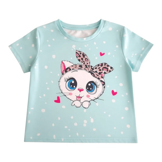 Polera manga corta Poliéster Multicolor Marca Otra 4 A Estado Casi tiki