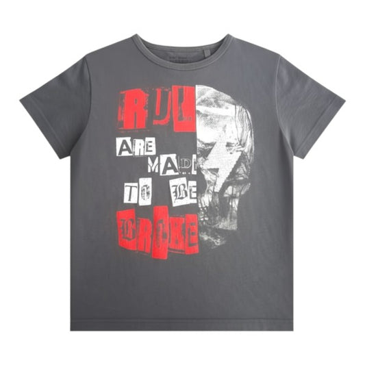 Polera manga corta Algodón Gris Marca Otra 8 A Estado Casi tiki