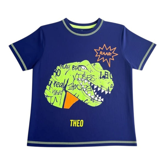 Polera manga corta Algodón Multicolor Marca Otra 8 A Estado Casi tiki