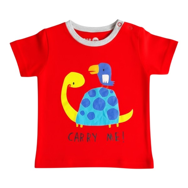 Polera manga corta Algodón Diseños Marca Otra 6 M Estado Casi tiki