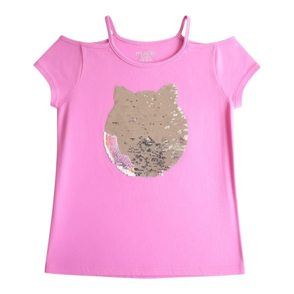 Polera manga corta Algodón Rosa Marca Otra 7 A Estado Casi tiki