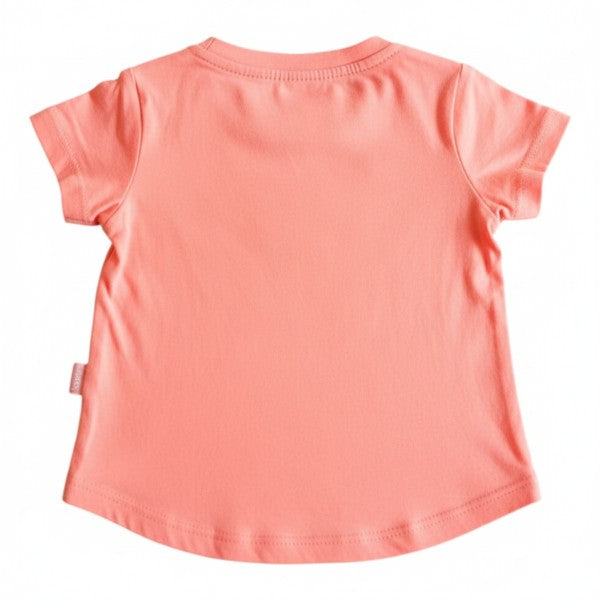 Polera manga corta Algodón Rosa Marca Otra 6 M Estado Casi tiki