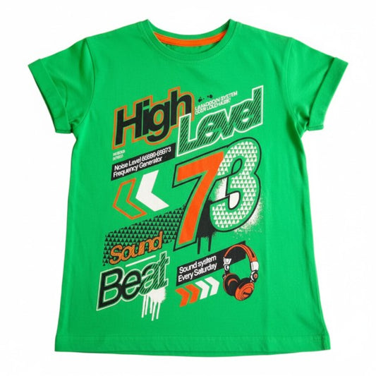 Polera manga corta Algodón Verde Marca Otra 7 A Estado Casi tiki